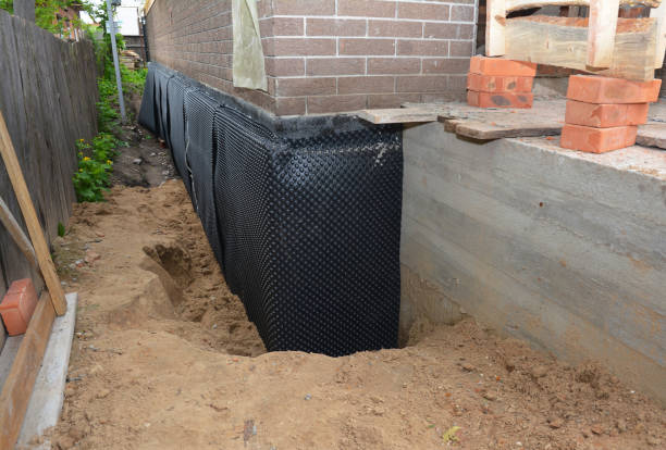 Happy homeowners after waterproofing job in Delaware